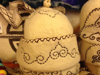 dec2015 - 12  Mongolian felt hats, perfect for the steppe